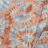 Double gauze digital Tie Dye - brique