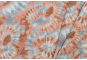 Double gauze digital Tie Dye - brique