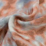 Double gauze digital Tie Dye - brique