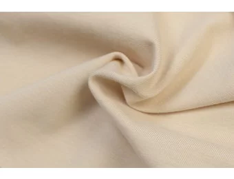 Organic Jersey Uni Licht Beige