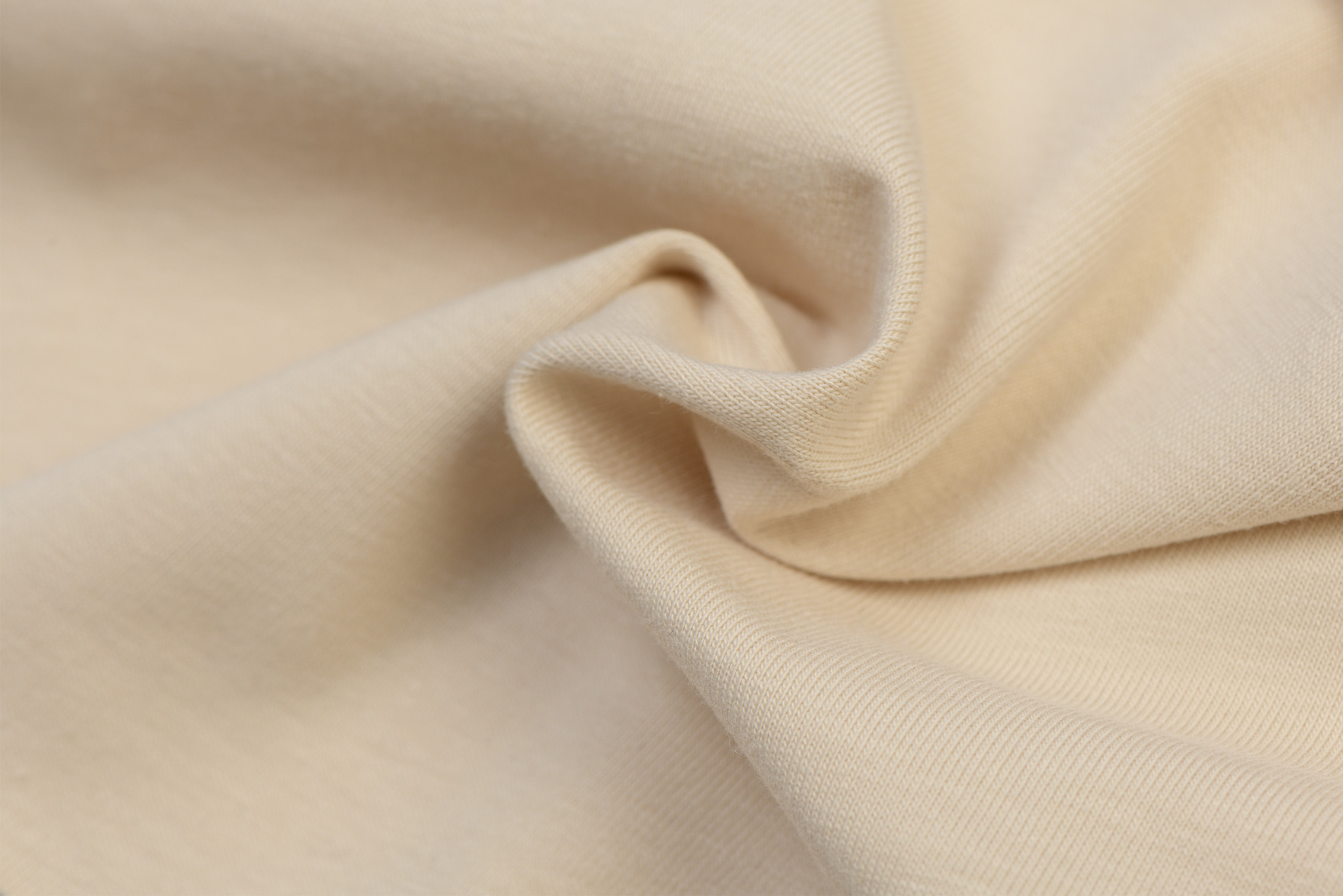 Organic Jersey Uni Licht Beige