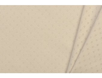 Pointelle Jersey Stof (Mini) Naturel Beige