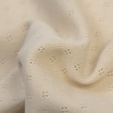 Pointelle Jersey Stof Naturel Beige – Zacht, Luchtig & Rekbaar