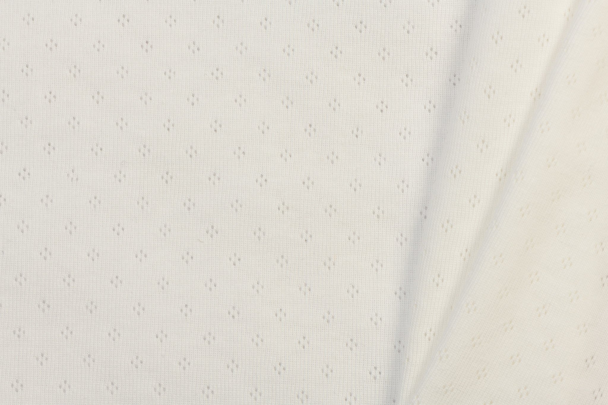 Pointelle Jersey Stof (Mini) Ecru