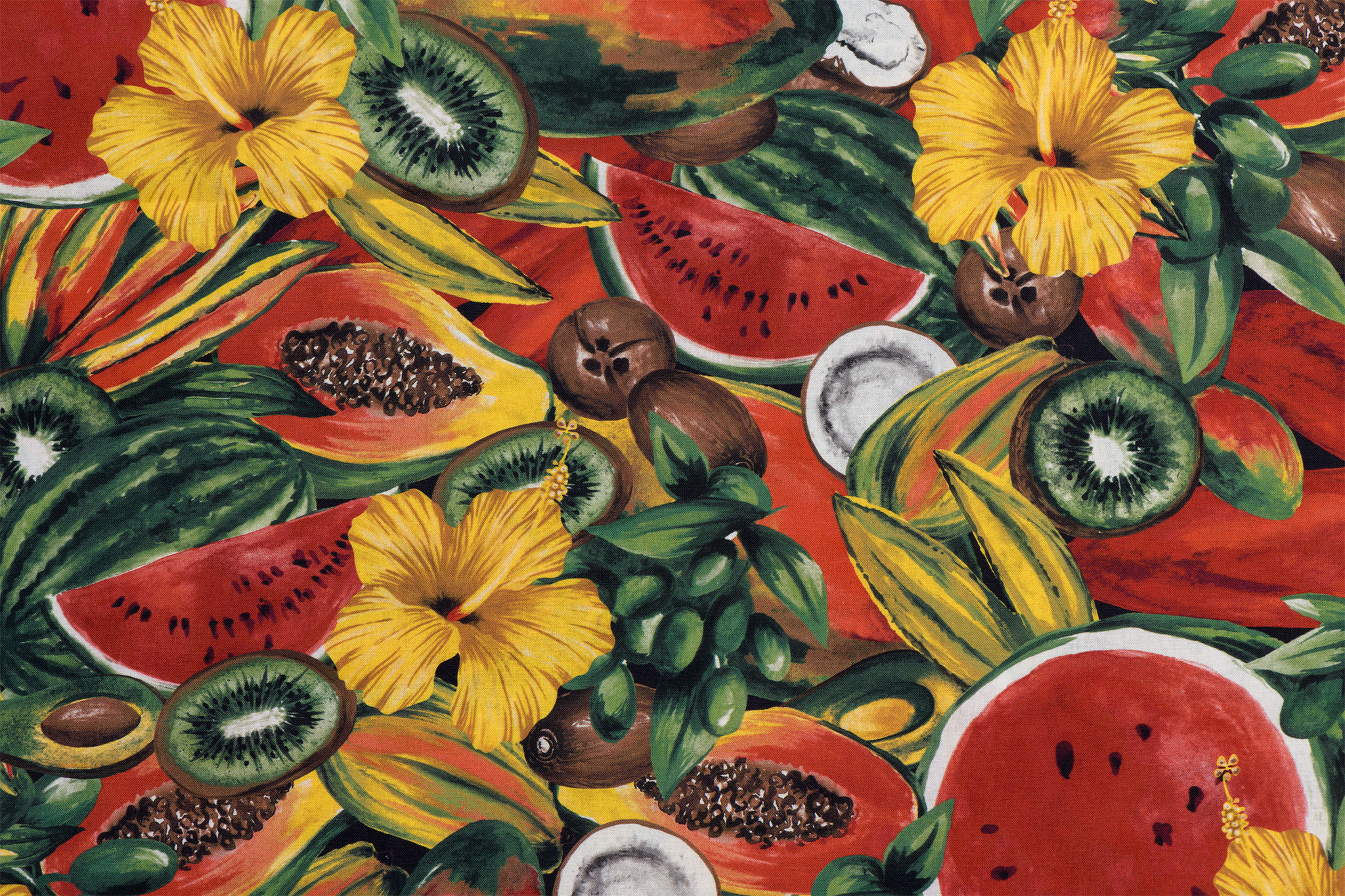 Katoen Tropical Fruit