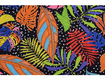Katoen Tropical Leaves