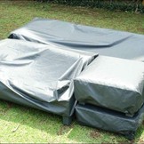 Weerbestendige beschermhoes stof onyx black