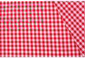 Boerenbont Ruit Stof 5mm - Rood