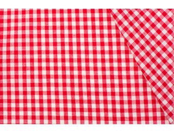 Boerenbont Ruit Stof 5mm - Rood