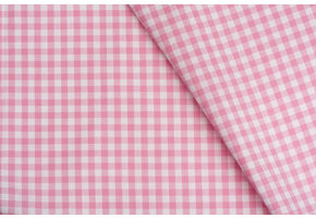 Boerenbont Ruit Stof 5mm - Roze
