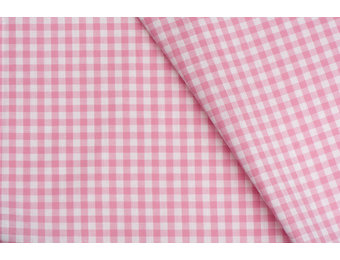 Boerenbont Ruit Stof 5mm - Roze