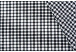 Boerenbont Ruit Stof 5mm - Zwart