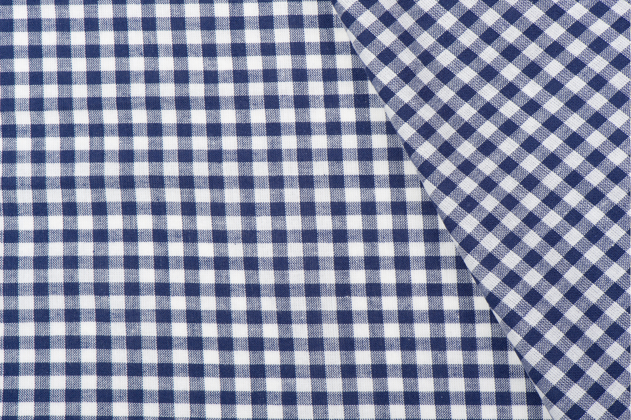 Boerenbont ruit stof, marineblauw 5 mm