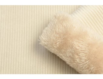 Washed cord with teddy ecru