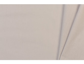 Uni katoen stof licht pearl grey