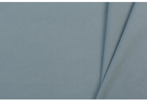 Uni katoen stof staal grijs