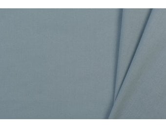 Uni katoen stof staal grijs