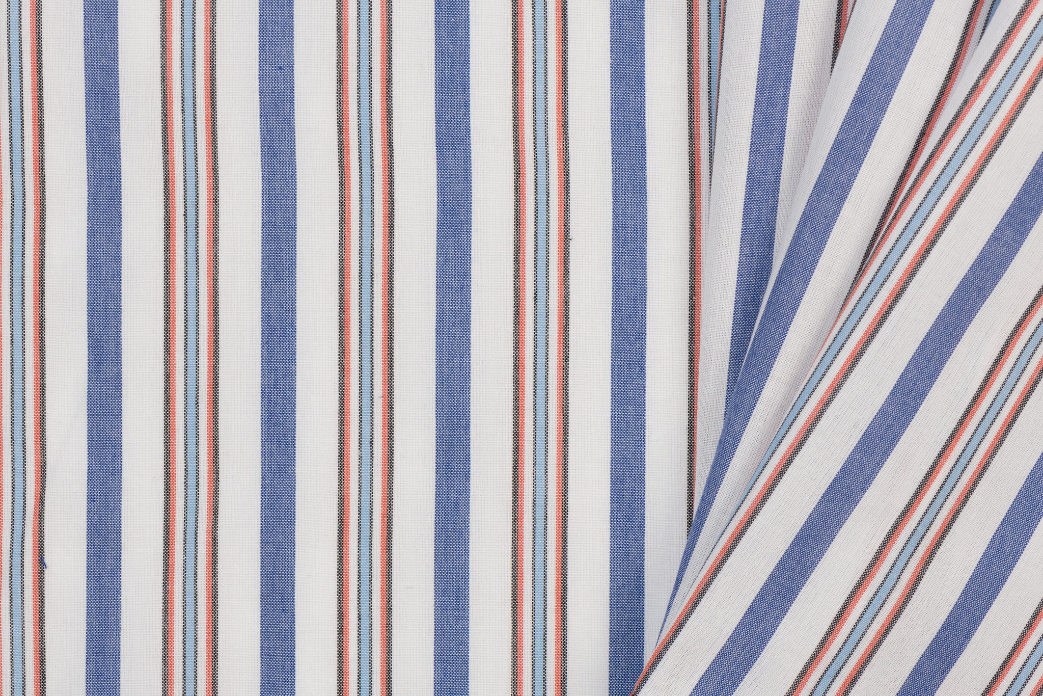 Katoen folklore streep geweven