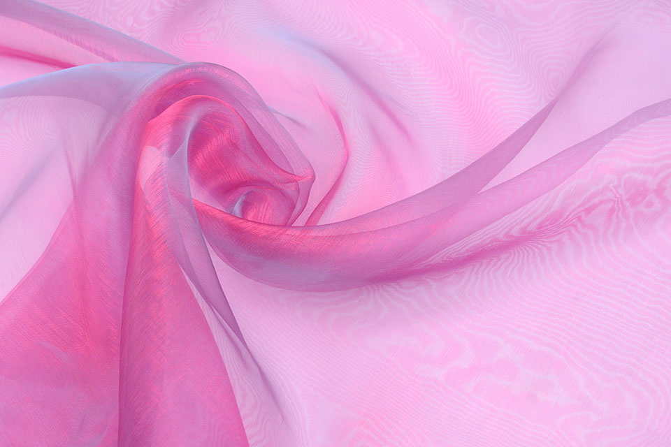 Organza Two-Tone Blauw - Roze