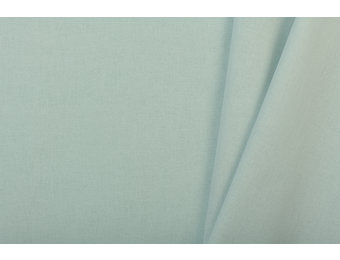 Uni katoen stof dusty mint