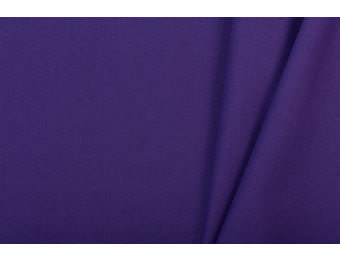 Uni katoen stof paars