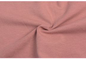 Organic French Terry Stof Dusty Mauve