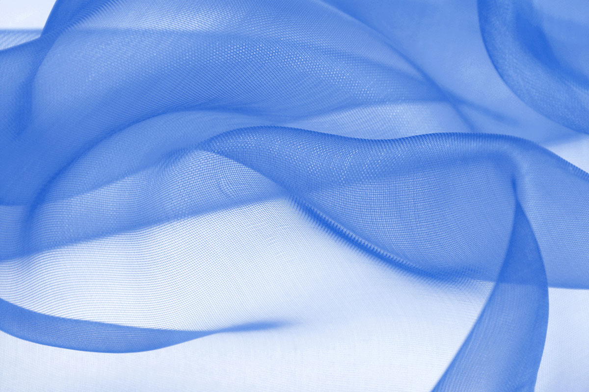 Organza Konings Blauw