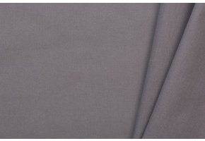 Uni katoen stof grijs