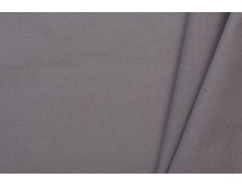 Uni katoen stof grijs