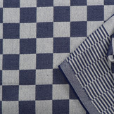 Dambont Theedoekenstof Marine – Stevige Katoenen Pompdoek