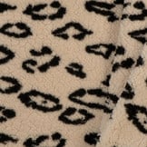 Luipaard Teddy Stof Licht Beige