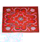 Zakdoek Flower Rood