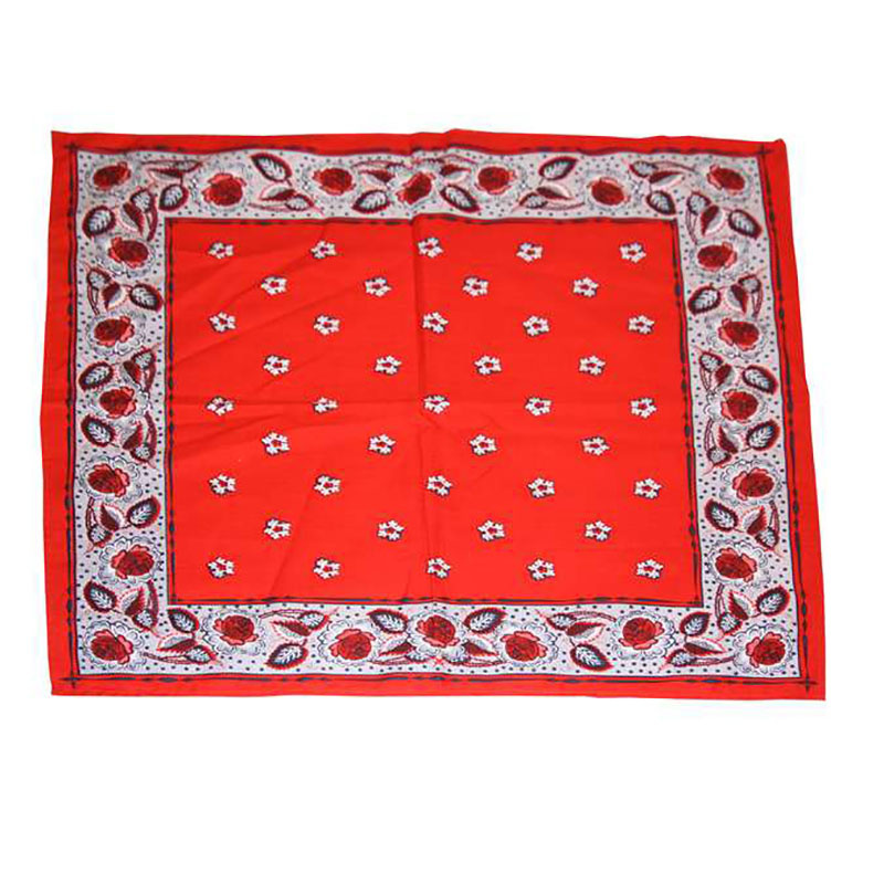Zakdoek Bloem-Blaadjes Rood