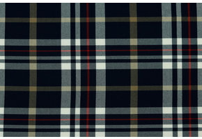 Schotse Ruit / Tartan Check Stretch Navy/White/Camel/Red