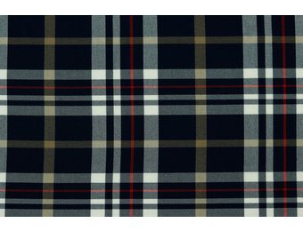 Schotse Ruit / Tartan Check Stretch Navy/White/Camel/Red