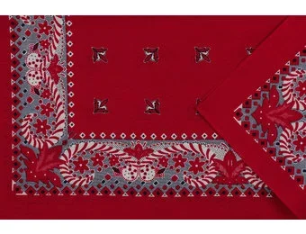 Zakdoek Franse Lelie Rood