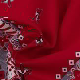 Zakdoek Franse Lelie Rood