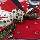 Zakdoek Franse Lelie Rood