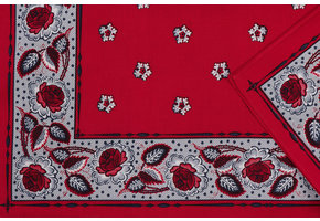 Zakdoek Bloem-Blaadjes Rood