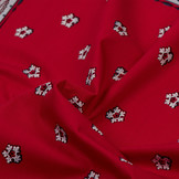 Zakdoek Bloem-Blaadjes Rood