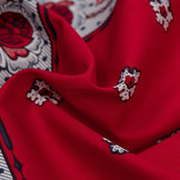 Zakdoek Bloem-Blaadjes Rood