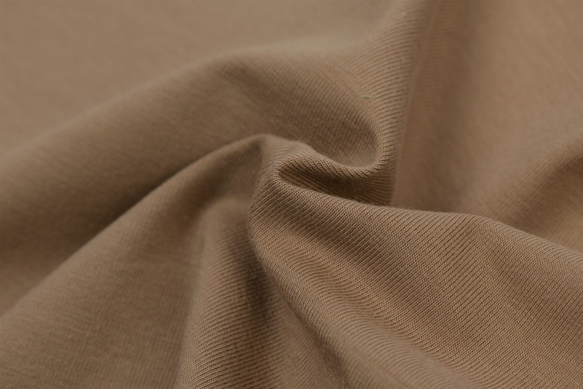 Katoenen Jersey Cacao – Zacht, Rekbaar & Ademend