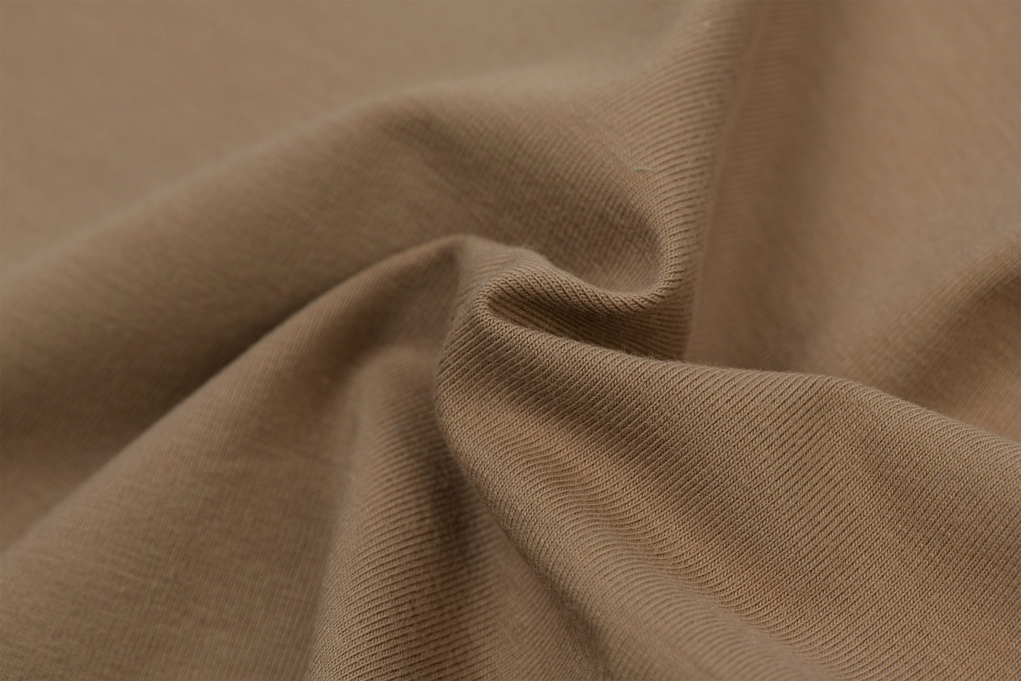 Katoenen Jersey Cacao – Zacht, Rekbaar & Ademend