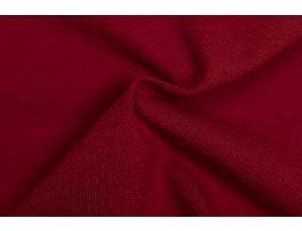 Katoenen Jersey Donker Rood