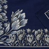 Zakdoek Tulp Donkerblauw