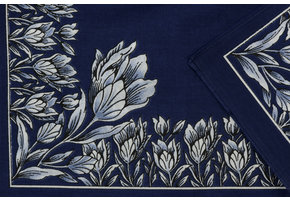 Zakdoek Tulp Donkerblauw
