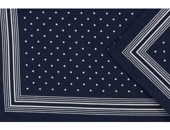 Zakdoek Kleine Stip Donkerblauw