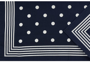 Zakdoek Stip Donkerblauw