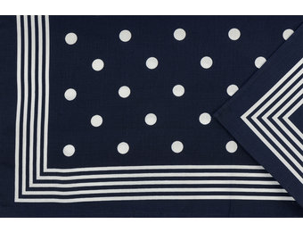 Zakdoek Stip Donkerblauw