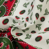 Zakdoek Koffieboon Wit - Rood - Groen